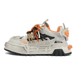 X·LUN Скользостойкие амортизирующие дышащие низкие кеды для скейтбординга унисекс ecru с серым