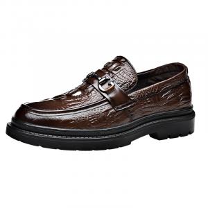 Medd Мужские повседневные туфли мужские низкие черно-коричневые коричневые без подкладки, цвет Brown Unlined Shoes