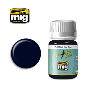 Темный морской синий, Panel Line Wash