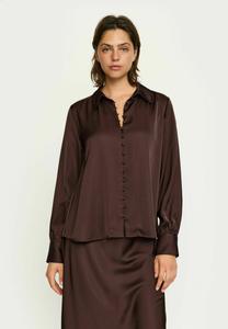Блуза Soft Rebels Button-down blouse, Coffee Bean/Brown