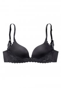 Бюстгальтер пуш-ап LASCANA, черный