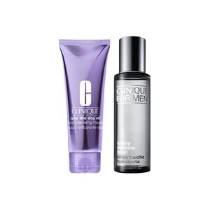QIANBI набор для ухода за жирной кожей с контролем жирности и увлажнением: очищающее средство 125мл+200мл CLINIQUE