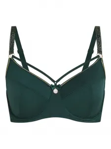Бюстгальтер-балконет с перекрестными бретелями Marlies Dekkers, зеленый