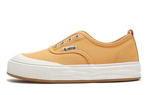 Холщовые кеды женские низкие оранжевый Feiyue