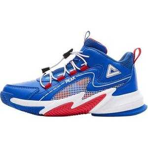 Детские баскетбольные кроссовки с высоким берцем, износостойкие, противоскользящие, для подростков PEAK, синий