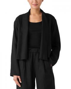 Льняной жакет Eileen Fisher, черный
