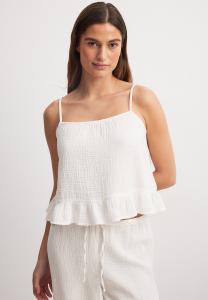 Топ FLOUNCE NA-KD, белый
