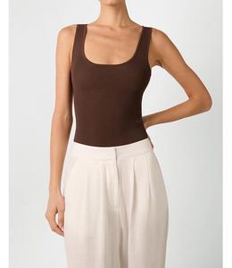 Женский топ с вырезом-лодочкой WeWoreWhat, Chestnut