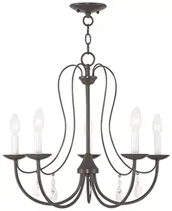 Люстра из металла Mirabella 5-light Livex, bronze