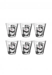 Стаканы детские Leonardo Bambini, 215 мл, 6 штук, черно-белый