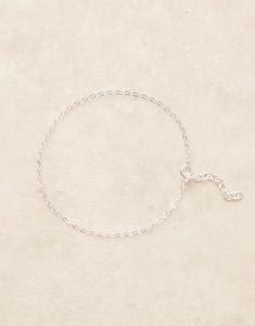 Браслет-цепочка из стерлингового серебра с овальными звеньями Asos Design