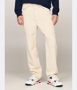 Брюки вельветовые Tommy Jeans Relaxed Fit, экрю