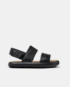 Женские босоножки на плоской подошве Кожа Pelotas Flota Camper, чёрный