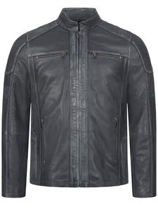 Кожаная куртка антрацитового цвета Rock Creek