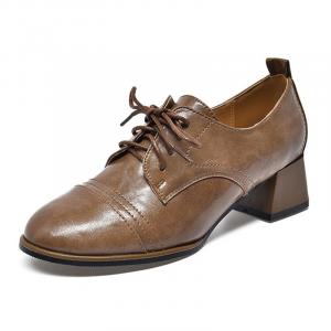 Devanro Женские повседневные туфли на один каблук - хаки, цвет Khaki