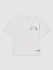 Детская футболка с улыбающимся чипом, хлопок, короткий рукав Reiss, White