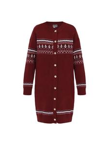 DreiMaster Женский кардиган бордового цвета