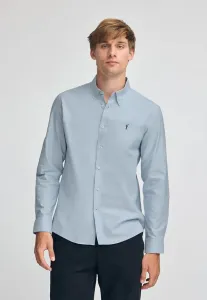 Рубашка с длинным рукавом, стандартного кроя, оксфорд, размер m, длина ls, rf, bc os, rigby go o. Polo Club, Skyblue