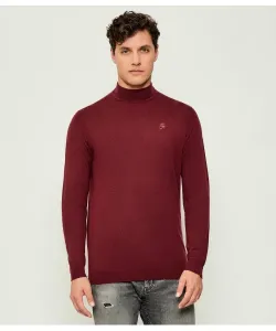 Шерстяная полуводолазка Regular fit Karl Lagerfeld, красный