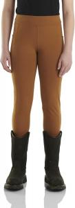 Carhartt Girls' Fitted Utility Leggings, Brown