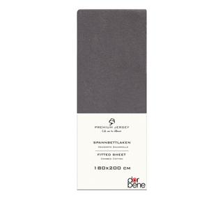 Простыня из джерси премиум-класса из хлопка Darbene, антрацитовый