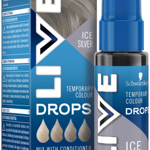 Полуперманентная краска для волос ледяное серебро, 30 мл Live Drops, цвет ice silver