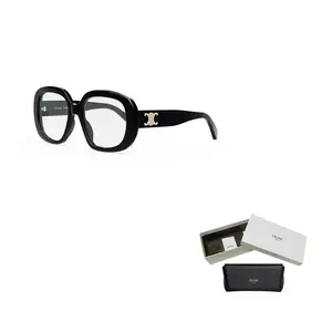 CELINE Пластиковая оправа квадратной формы для очков унисекс черного цвета, Black