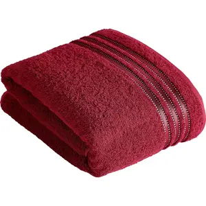Полотенце для сауны Cult de Luxe с блестящей каймой Vossen, Rubin