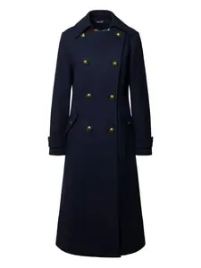 Пальто на пуговицах Lauren Ralph Lauren, синий