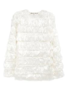 Футболка с бахромой Comme Des Garçons, белый