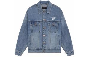 Джинсовая куртка SS24 унисекс синяя WE11DONE