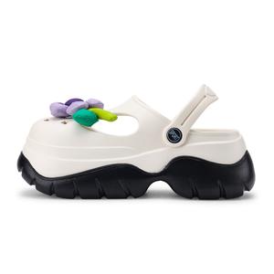 Милая Маленькая Цветочная Закрытая Резиновая Пара Домашняя Женская XMISTUO, 2535-4 Белый [Рекомендуем взять на размер больше]