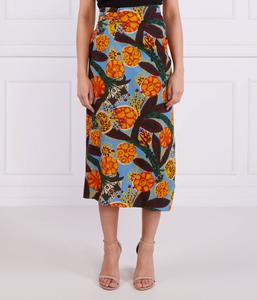Юбка Weekend Maxmara с цветочным узором, оранжевый