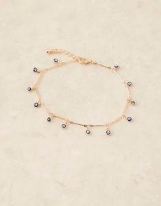 Браслет на лодыжку с ушком и тонкой цепочкой в золотистом оттенке Asos Design