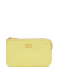 Кожаный кошелек на молнии Bimba y Lola, желтый