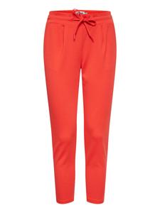 Зауженные брюки со складками спереди ICHI IHKate, оранжево-красный