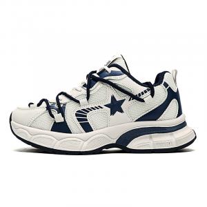 Кроссовки женские толстые низкие Double Star 88, цвет Black Gray