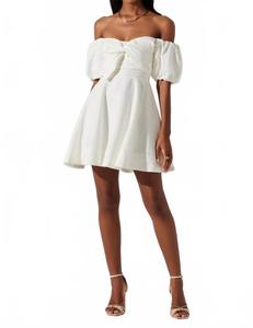 Ula Mini Dress In White ASTR