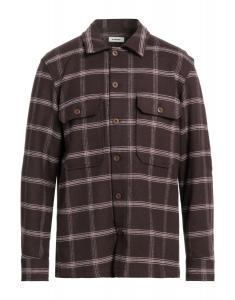Рубашка Sandro, темно-коричневый