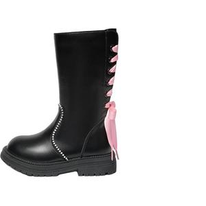 Детские кожаные ботинки серии Rococo Snoffy, черный