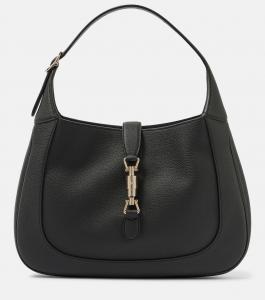 Джекки средняя кожаная сумка через плечо Gucci, Black/ Vrv