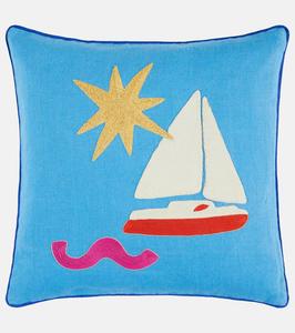 Подушка из льна Playa Sailboat Jonathan Adler