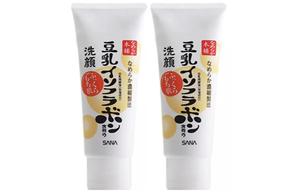 Очищающее молочко с соевым молоком увлажняющее и контролирующее жирность Sana, 150ml*2