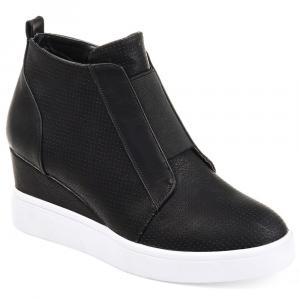 Кроссовки-Слипоны Clara на танкетке Journee, черный