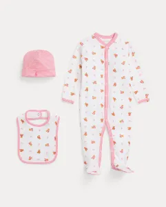 Подарочная коробка из трех частей для девочки с принтом Polo Ralph Lauren, розовый