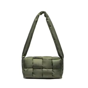 Сумка через плечо COLLEZIONE ALESSANDRO "Recycle" из переработанного нейлона, хаки