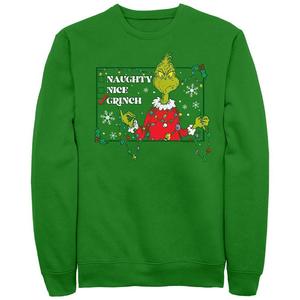Контрольный список Big & Tall Dr. Seuss Флис с рисунком Гринча Licensed Character, цвет Kelly