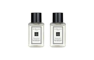 Jo Malone London ZUMALONG UK гель для душа с ароматом груши и фрезии, зеленого лимона и базилика с цитрусами, колокольчика, очищающий, 15мл*2