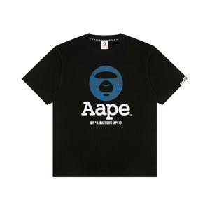 Футболка с принтом логотипа A Bathing APE Aape, черный