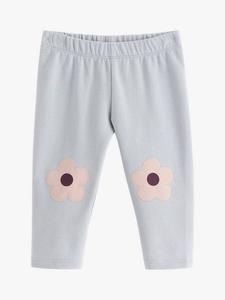 Цветок детские леггинсы патч колено Lindex, цвет Light Dusty Blue